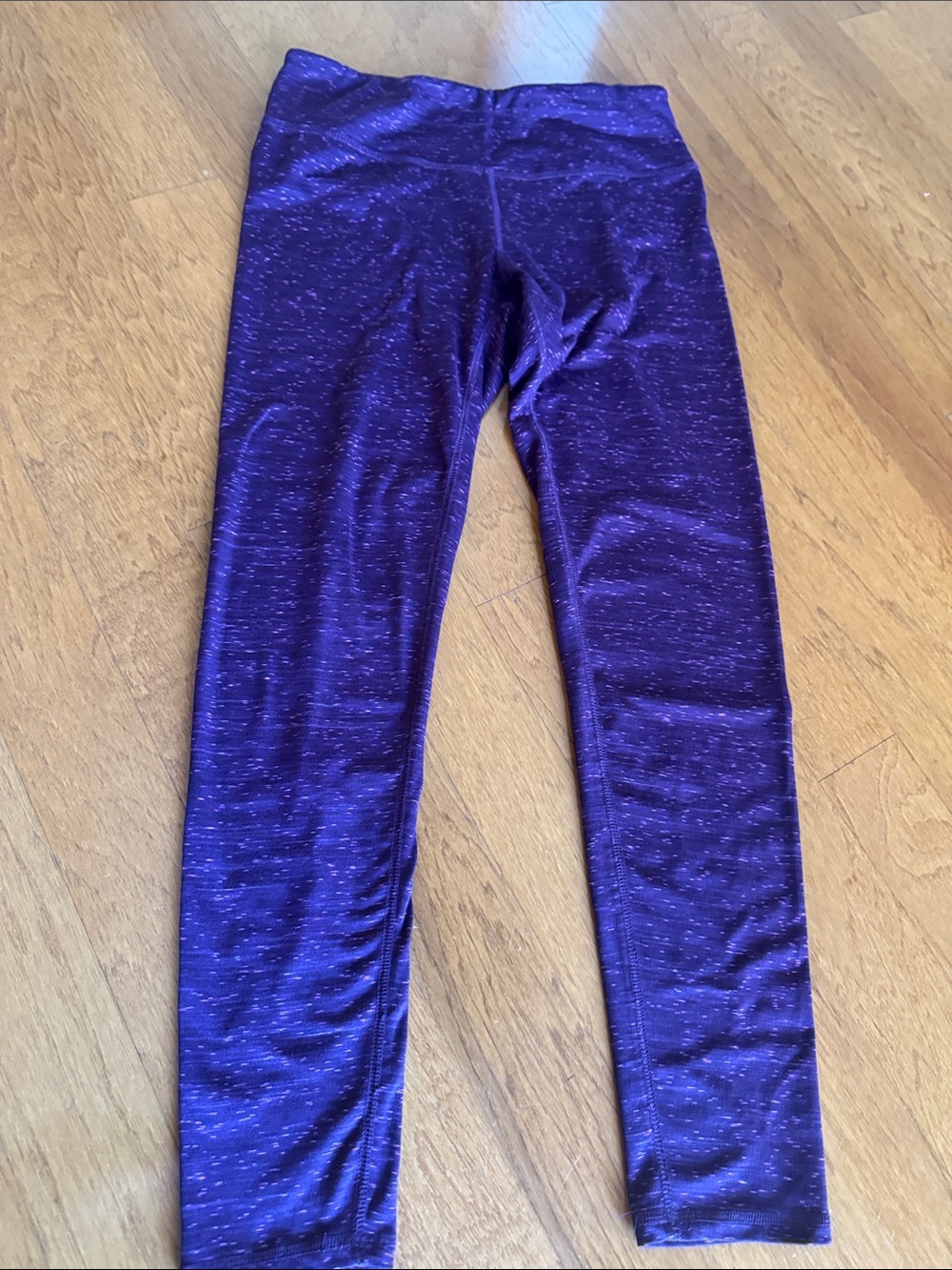 RBX Deep Purple Space dye Marled Active Leggings